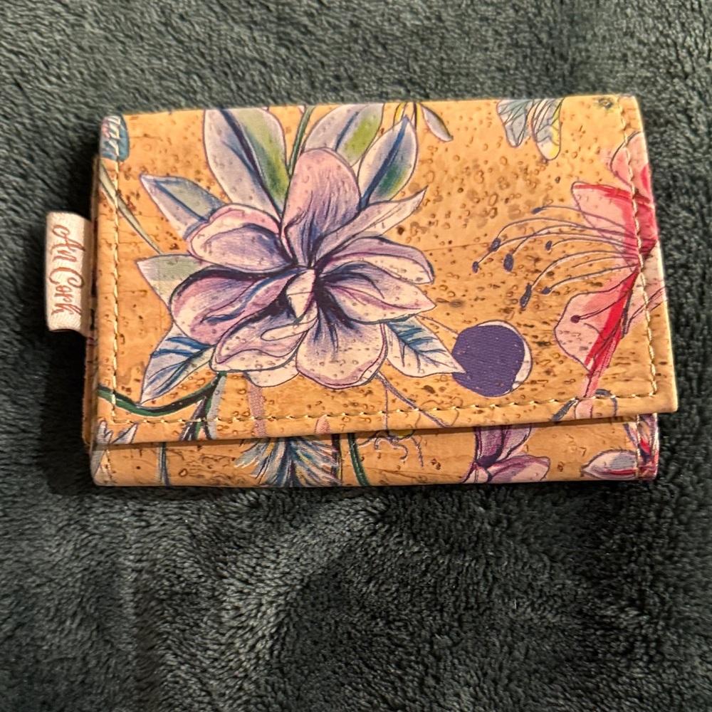 Floral Cork Wallet
